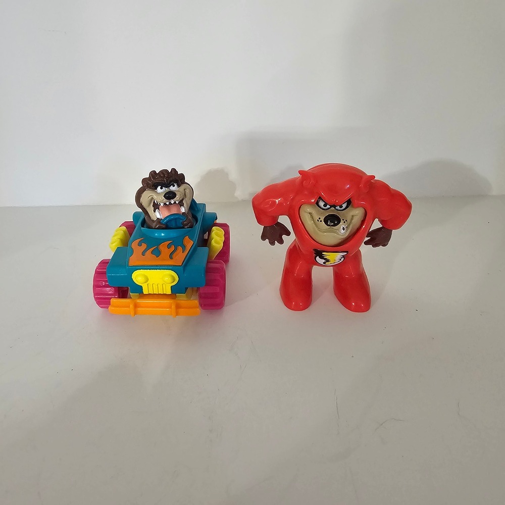 Vintage 1991 1992 Looney Tunes Taz Tasmanian Devil Monster Truck Superhero Lot